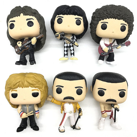 Reines originales-roches roger Taylor/brian may /FREDDIE MERCURY band modèle jouet figurine en vinyle sans boîte ► Photo 1/6