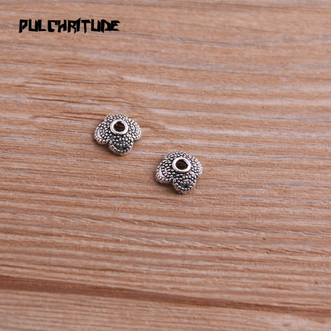 60 pièces 3*8*8mm nouveau produit deux couleurs réceptacle fleur bricolage espacé bijoux accessoires breloques pour la fabrication de bijoux ► Photo 1/5