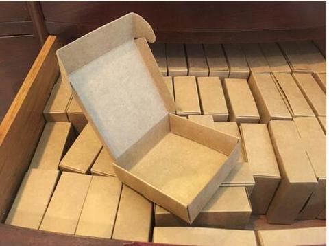 En gros 50pcs naturel brun Kraft papier emballage boîte Cajas de Carton boîte savon emballage boîte faveurs de mariage bonbons boîte-cadeau ► Photo 1/4