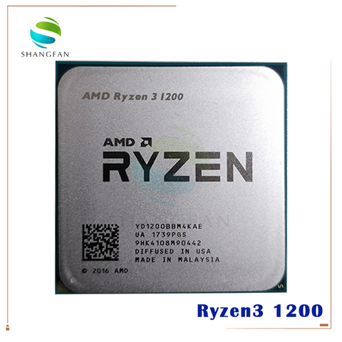 AMD Ryzen 3 1200 R3 1200 3.1 GHz Quad-Core Quad-Thread processeur d'unité centrale YD1200BBM4KAE Socket AM4 ► Photo 1/1