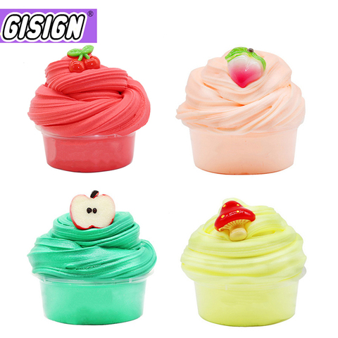 60ml beurre de fruits moelleux Slime fournitures jouets polymère argile additif mastic doux lumière Plasticine pour Slime breloques gomme Antistress ► Photo 1/6