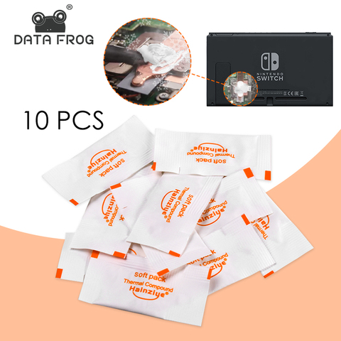 Data Frog – graisse thermique pour Nintendo Switch, 10 pièces, pâte thermorésistante pour Console NS Lite, composé thermique pour CPU ► Photo 1/6