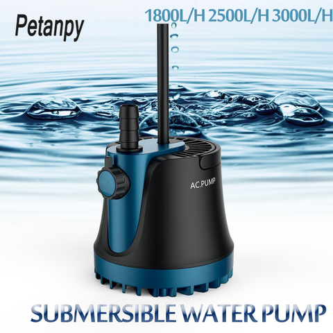 Pompe à eau Submersible pour aquarium 25/35/60W, 220V, accessoire silencieux pour maison, fontaine de jardin, cascade ► Photo 1/6