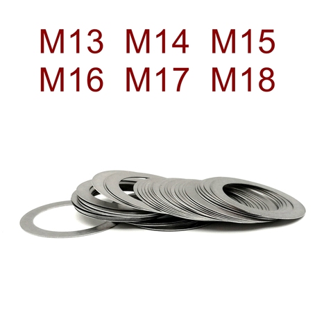 Rondelle Ultra fine en acier inoxydable, joint de réglage de haute précision, cale plate M14 M15 M16 M17 M18, épaisseur 0.1 0.2 0.3 0.5 1.0mm ► Photo 1/6