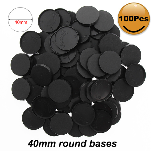 Bases de Table en plastique 40 pièces/60 pièces/100 pièces 40mm, Bases rondes 40mm pour Mini mise en page, MB540 ► Photo 1/6