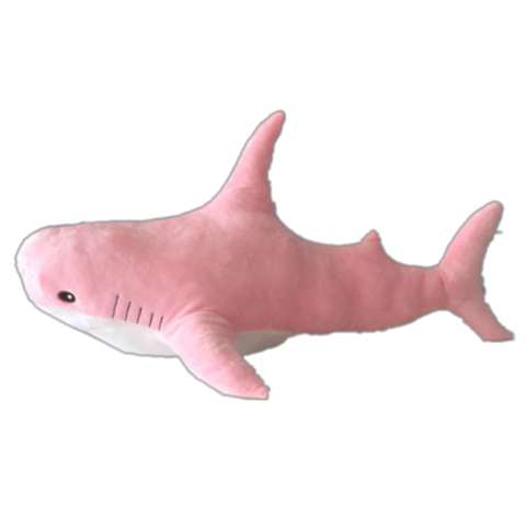 Peluche requin rose pour enfants, 60cm 80cm 100cm, coussin de lecture pour garçons et filles, cadeau d'anniversaire ► Photo 1/6