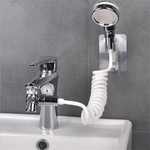 Cuisine salle de bain evier robinet d'eau pommeau de douche externe toilette chasse d'eau rallonge robinet petite buse lavage cheveux douche avec support ► Photo 1/6