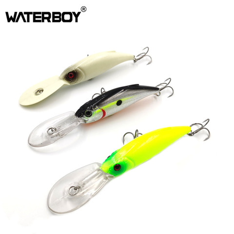 WATERBOY – leurre méné rigide Wobbler pour la pêche en surface, appât artificiel idéal pour la carpe ou le bar, 9cm, 17g, 1 unité ► Photo 1/4