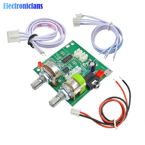 DC 5V 20W 2.1 canal 3D Surround numérique stéréo classe D amplificateur Audio Module de carte d'ampli de puissance numérique pour Arduino avec des fils ► Photo 1/6