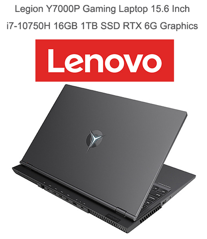 Ordinateur portable de jeu professionnel Lenovo légion Y7000P R7000P 2022 avec i7-10875U NVIDIA RTX 6GB vidéo 32GB Ram rétro-éclairé 15.6 pouces ► Photo 1/6