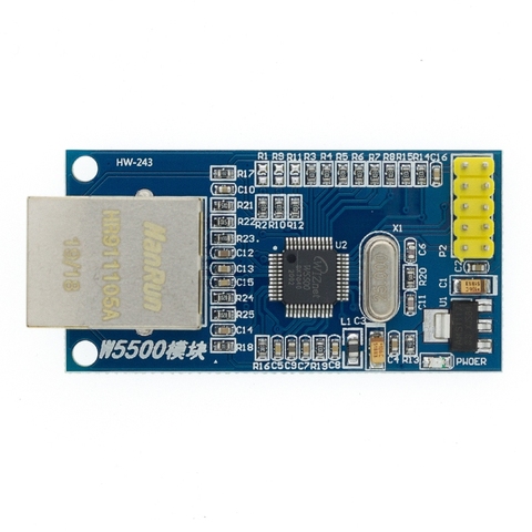 W5500 Ethernet module de réseau matériel TCP / IP 51 / STM32 programme de microcontrôleur sur W5100 ► Photo 1/6