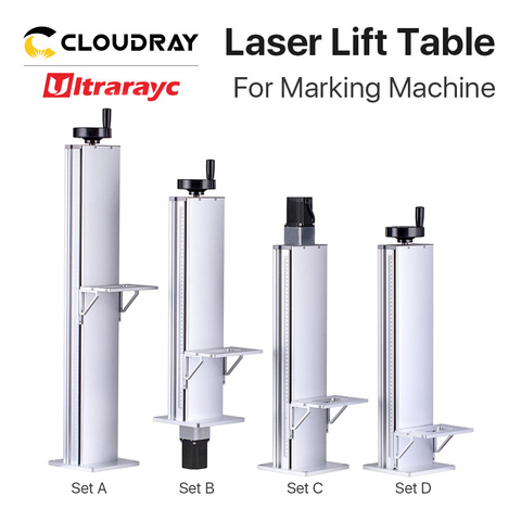 Table de marquage Laser à Fiber Ultrarayc, axe Z, hauteur 500 et 800mm avec moteur pour bricolage, pièce de marquage en Fiber 1064nm ► Photo 1/6