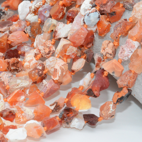 Pépites naturelles de matériel rugueux d'opale de feu mexicain 6mm ~ 9mm ► Photo 1/5