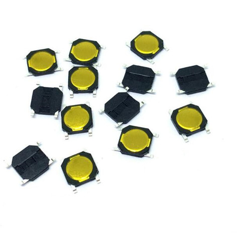 Interrupteur Tactile étanche à Membrane, 50 pièces, 4x4x0.8mm, SMT SMD, SPST-NO 4x4x0.8mm, interrupteur pour four à micro-ondes ► Photo 1/2