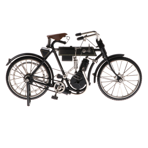 Vélo classique en métal noir, modèle à l'échelle 1/10, jouet pour garçon Cool, cadeau créatif ► Photo 1/6