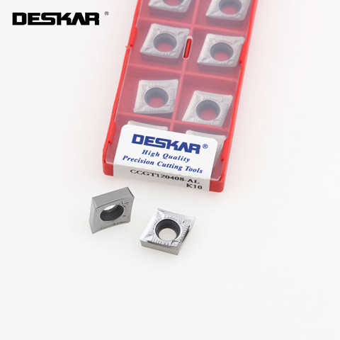 DESKAR – Insert en carbure d'aluminium, 10 pièces, CCGT060204 CCGT060202 CCGT09T302 CCGT09T304 CCGT09T308 CCGT120404 CCGT060201 ► Photo 1/6