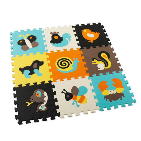 Dessin animé Animal motif tapis de jeu Puzzle EVA mousse tapis de sol pour enfants bébé gymnase ramper tapis enfant en bas âge couleur aléatoire ► Photo 1/6