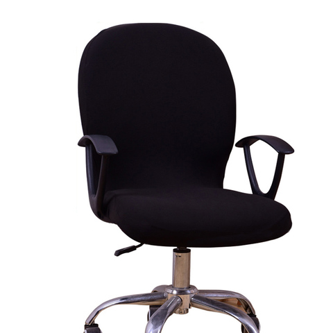 Housse de chaise pivotante, extensible, amovible, lavable, rotative, pour ordinateur de bureau, SAL99 ► Photo 1/6