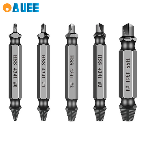 Jeu de guides d'extraction de vis endommagées, mèches de perçage, matériel, vitesse cassée, boulon facile à sortir, outils manuels à haute résistance ► Photo 1/6