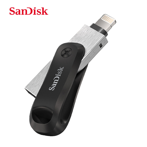 SanDisk – clé usb 3.0 SDIX60N à double usage, support à mémoire de 128GB et 256GB, disque U métallique OTG, connecteur Lightning pour iPhone /iPad/PC ► Photo 1/6