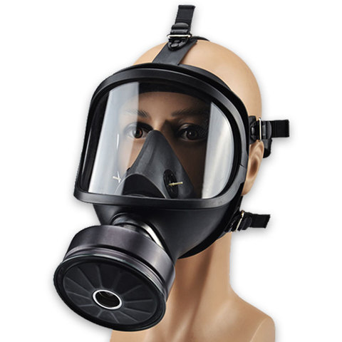 Masque facial à gaz chimique MF14, masque intégral à auto-amorçage, masques à gaz classiques, pour la contamination biologique et radioactive ► Photo 1/6