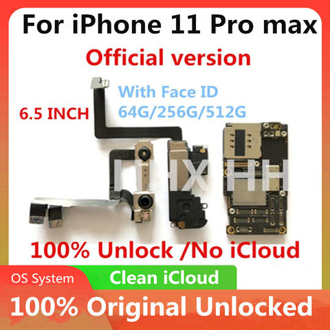 Carte mère 100% débloquée pour iphone 11,11 pro/XS, sans Face ID, circuit imprimé principal ► Photo 1/1