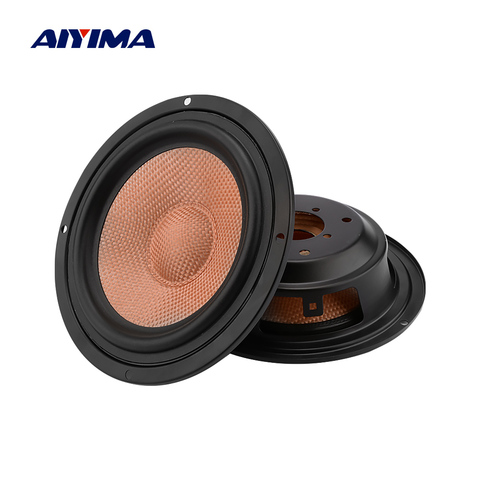 AIYIMA 2 pcs 6.5 pouces haut-parleur Woofer passif radiateur basse radiateur Passivo bricolage haut-parleur Kit de réparation accessoires pièces son système ► Photo 1/6