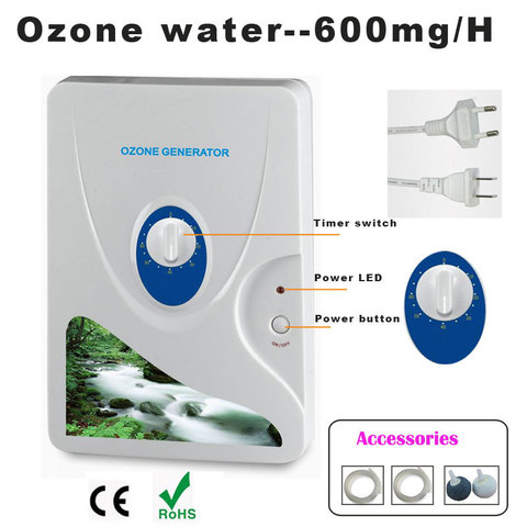 1 pc 600 mg Générateur D'ozone Purificateur D'air Ozoneur Ozonizador Ozone Ozono Portable Concentrateur D'oxygène Purification De L'eau de Stérilisation ► Photo 1/6