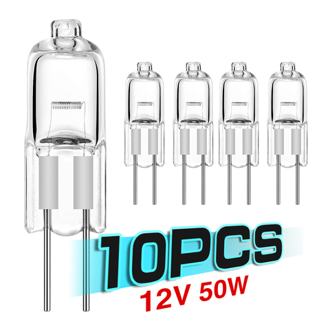 10 pièces 12V ampoules 5W/10W/20W/35W/50W G4 ampoules d'éclairage intérieur Globe Lot JC LED perles insérées lampes en cristal ampoule halogène ► Photo 1/6