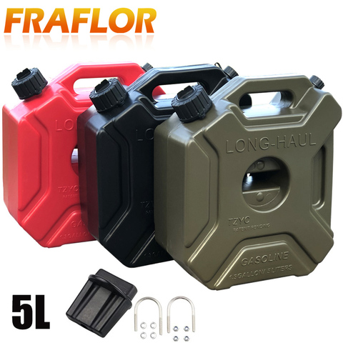 Rouge vert noir 5L réservoir de carburant bidons d'essence bidon de gaz conteneur de rechange antistatique Jerrycan Polaris réservoir de carburant Jerrycan ► Photo 1/6