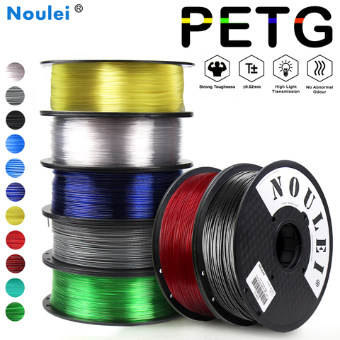 Nouelei – Filament pour imprimante 3D PETG, matériau à haute transmission de la lumière, bobine de 1.75mm et 1KG ► Photo 1/6
