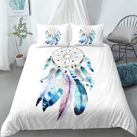 Dreamcatch-parure bohème, housse de couette, linge de lit simple, double, queen, king size cal ► Photo 1/6