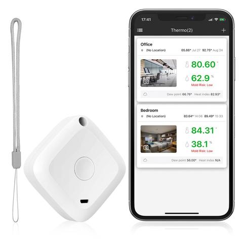 ORIA thermomètre sans fil hygromètre capteur enregistreur de données numérique C/F intérieur extérieur Bluetooth température humidité mètre alarme ► Photo 1/6