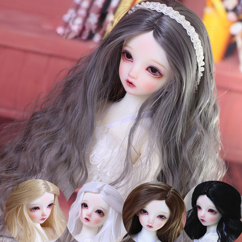 Nouveauté 1/3 1/4 1/6 1/8 Bjd SD poupée perruque haute température fil de mode longue ondulée pour Super cheveux ► Photo 1/5