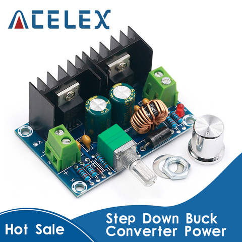 Convertisseur abaisseur Buck vers le bas XH-M401 DC-DC Module d'alimentation électrique, PWM réglable, régulateur de tension 4-40V à 1.25-36V, 8A 200W ► Photo 1/6