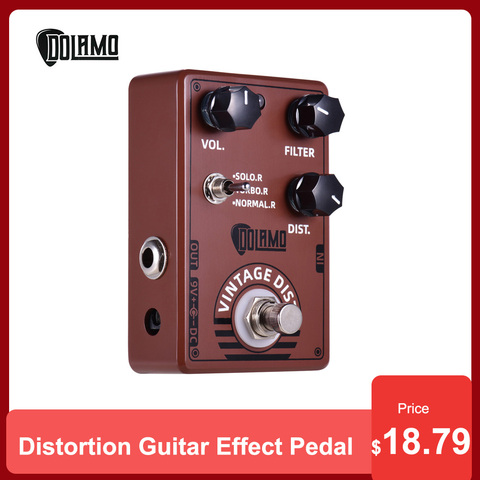 Dolamo D-11 pédale d'effet de guitare à distorsion Vintage avec filtre de Volume et contrôles de distorsion donner pedal donner pedal ► Photo 1/6