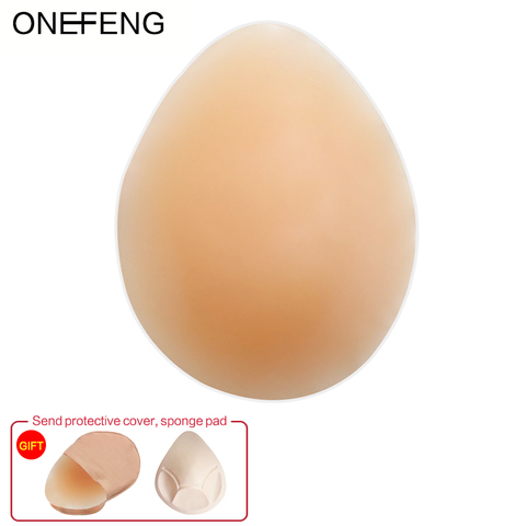 ONEFENG vente chaude Silicone faux sein forme douce et belle femmes artificiel Boob 200-1000 g/pc petit plat poitrine préféré ► Photo 1/6