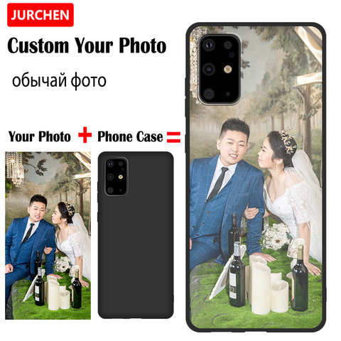 JURCHEN étui de téléphone personnalisé pour Samsung Galaxy S20 S10 Lite Ultra S8 S9 Plus Note 10 8 9 J4 J6 J8 Plus S6 S7 bord étui bricolage Photo ► Photo 1/6