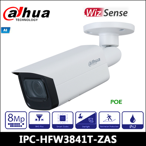 Dahua – caméra de surveillance Bullet IP wifi hd 8MP (IPC-HFW3841T-ZAS), système infrarouge à focale variable, détection intelligente d'anomalies ► Photo 1/2