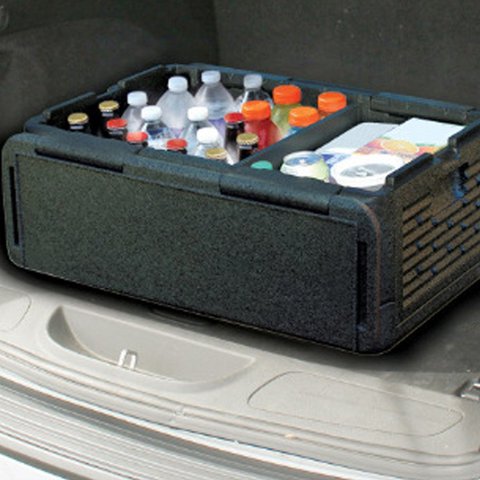 35L Portable taille voiture réfrigérateur Auto intérieur réfrigérateur boisson alimentaire refroidisseur boîte plus chaude pour voiture en plein air Camping pique-nique ► Photo 1/6