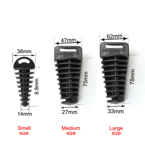 JAER – silencieux d'échappement en PVC, bouchon de purge d'air, silencieux, bouchon de lavage, pour moto, Motocross ► Photo 1/6