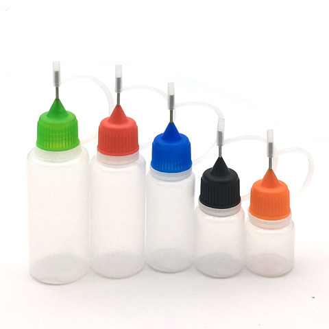 Bouteille compte-gouttes rechargeable, 5 pièces, flacon compte-gouttes vide en plastique, disponible en 3/5/10/15/20/30/50/100/120ml, liquide pour les yeux, échantillon, échantillon ► Photo 1/6