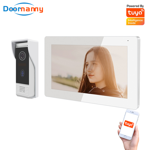 Visiophone intelligent avec écran tactile, sonnette vidéo, wi-fi, 4 fils, AHD 720P, FHD 1080P ► Photo 1/6