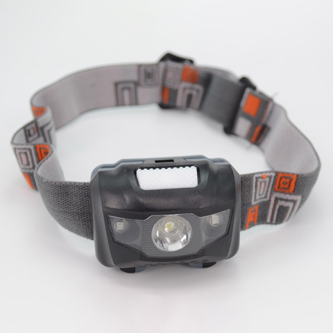 Lampe frontale à Led pour la pêche de nuit, lumière forte et faible luminosité, lumière rouge d'avertissement ► Photo 1/6