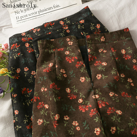 Mini jupes Vintage à imprimé Floral pour femmes, jupe taille haute, ligne a, paquet de hanche, moulante, CD108, collection automne 2022 ► Photo 1/6