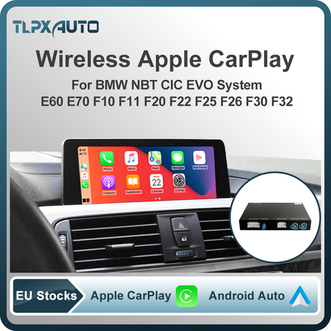 Sans fil Apple CarPlay et Android Auto Décodeur pour BMW E60 E70 E71 E84 F01 F02 F10 F11 F20 F25 F26 F30 F31 NBT CIC Système ► Photo 1/4