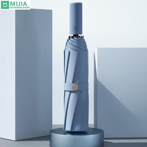YouPin Zuodu couleur parapluie pluie plein air femmes hommes entièrement automatique grand pliant et Portable classique simplicité disponible ensoleillé ► Photo 1/6