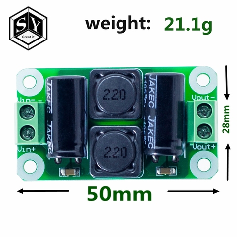 0-50V 4A carte de filtre d'alimentation en courant continu classe D amplificateur de puissance panneau de suppression d'interférence voiture EMI panneau de commande industriel ► Photo 1/6