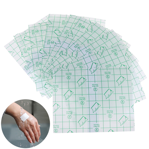 Bande adhésive transparente imperméable pour pansement, 10 pièces, bande de Fixation, Anti-allergique, médicinal ► Photo 1/6