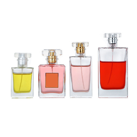 30/50ml bouteille de parfum verre clair voyage vaporisateur bouteille Portable 100ml rechargeable cosmétiques vide en aluminium tête de pulvérisation bouteilles ► Photo 1/6